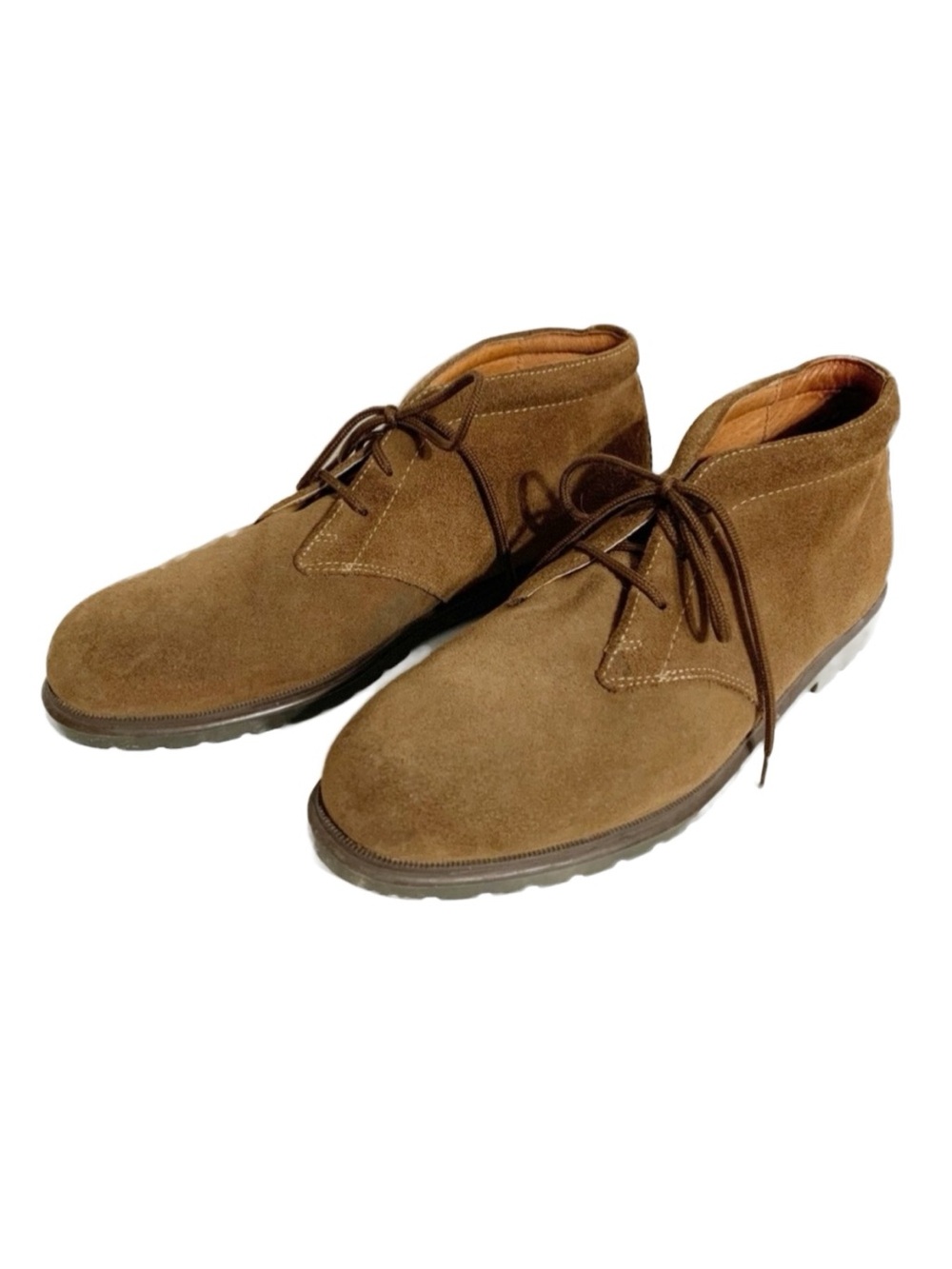 Dockers Suede Leather Upper Lining Round Toe Lace-up Chukka Boots Brown Size 11